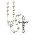  GENUINE FRESH WATER PEARL WHITE HANDCRAFTED ROSARY 